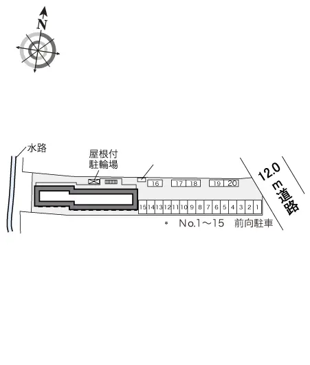 ★手数料０円★姫路市勝原区大谷　月極駐車場（LP）